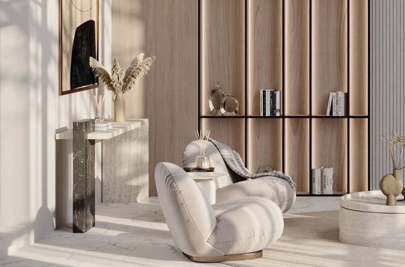 Modern reception lounge seating